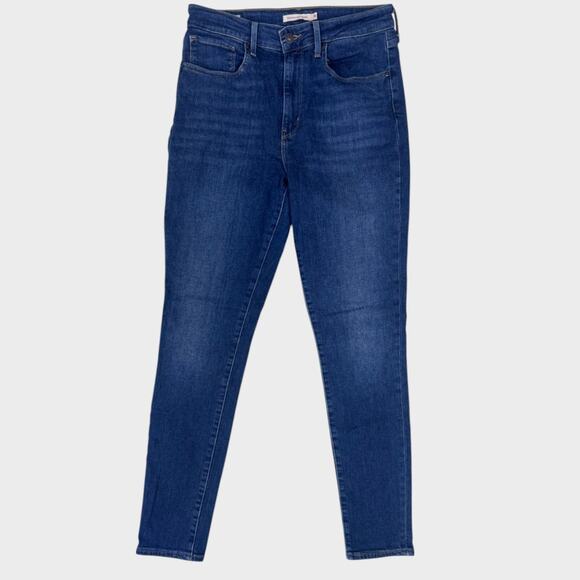 Levi's Premium Italian Denim 721 Hi Rise Skinny Blue Denim Jeans Womens Size 30 - Picture 1 of 11